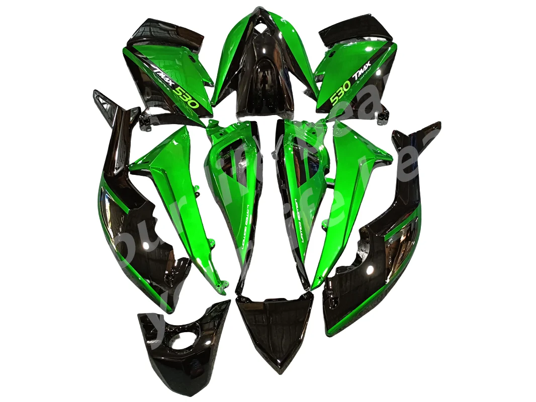 Customized Bodywork for 2012 2013 2014 TMAX530 YAMAHA TMAX 530 12 13 14 black green Motorcycle Fairings Kits Injection Mold