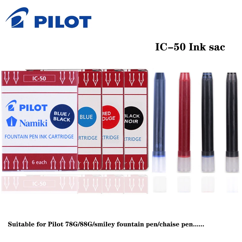 

Pilot IC-50 одноразовый чернильный картридж 78 г/88 г/Pilot Pen Универсальный прямой жидкий сменный чернильный картридж легко заменить