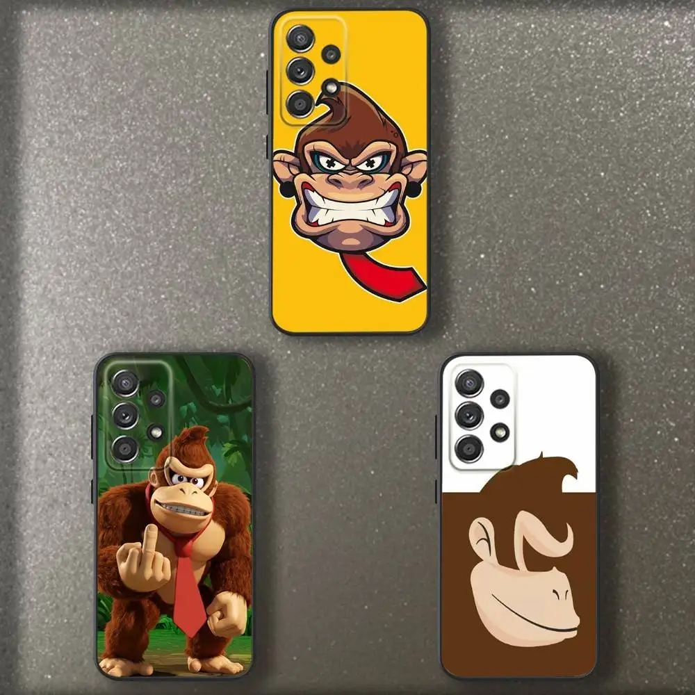 

Game D-Donkeys K-Kongs Phone Case For Samsung S 25,24,23,22,30,21,10,9,Ultra,Plus,Lite,FE,4,5 G Soft Black Case