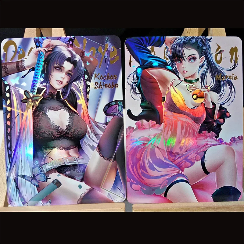 Anime Goddess Story DIY ACG Pokemon ONE PIECE Nessa Marnie Nami Kanroji Mitsuri Zabawki dla chłopców Karty kolekcjonerskie Prezent urodzinowy