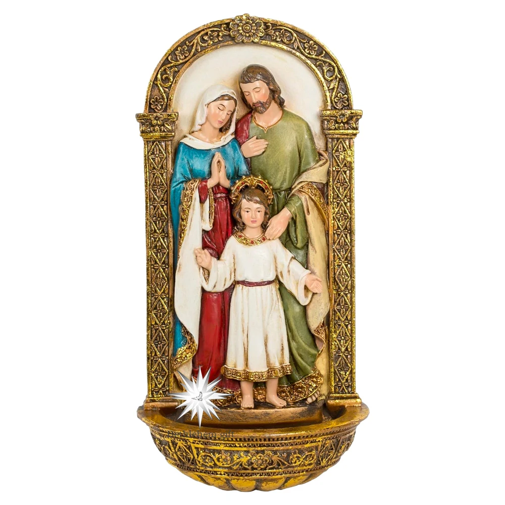 

Renaissance Collection, HOLY Family Water Font , Religious Décor, Religious Inspiration, Religious Holidays, Catholic Sacraments
