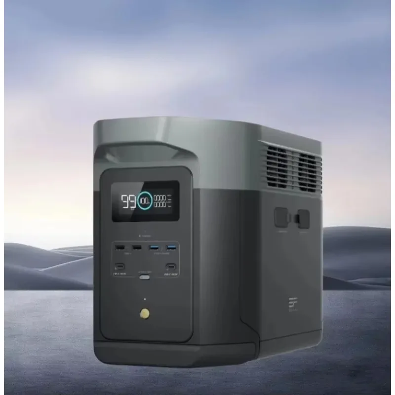 DELTA 2 Max Station 2400W Lifepo4 Price Electric Charging 2048 Wh Portable Power Station Home Backup 12V 100Ah 10kWh Stackable