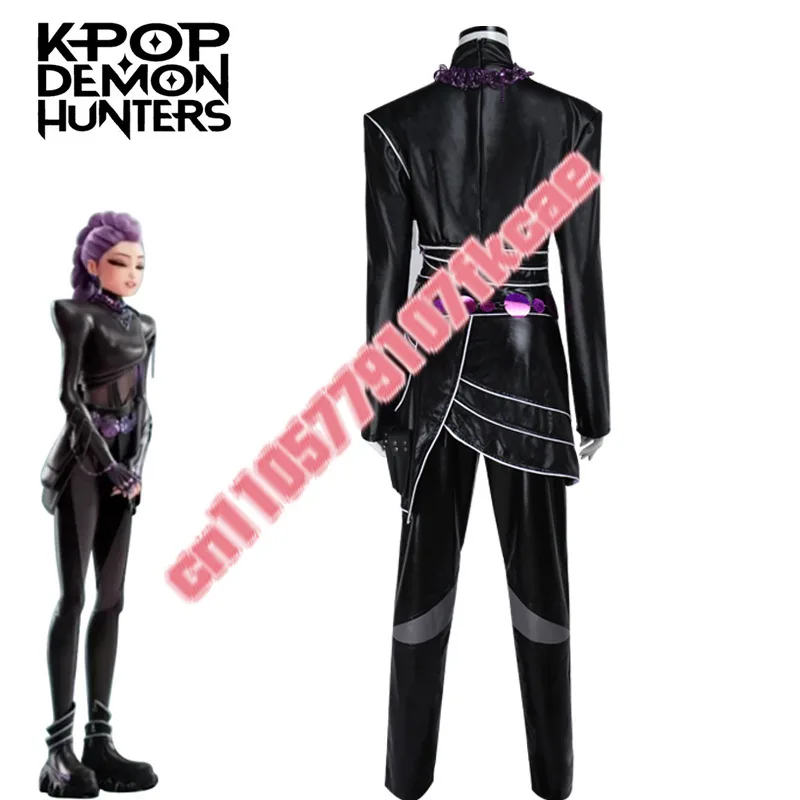 ZOEY 가죽 미라 코스튬 K팝 데몬 헌터즈 루미 코스프레 의상 상의 바지 풀세트 할로윈 소녀 애니메이션 무대 의상 맞춤 제작