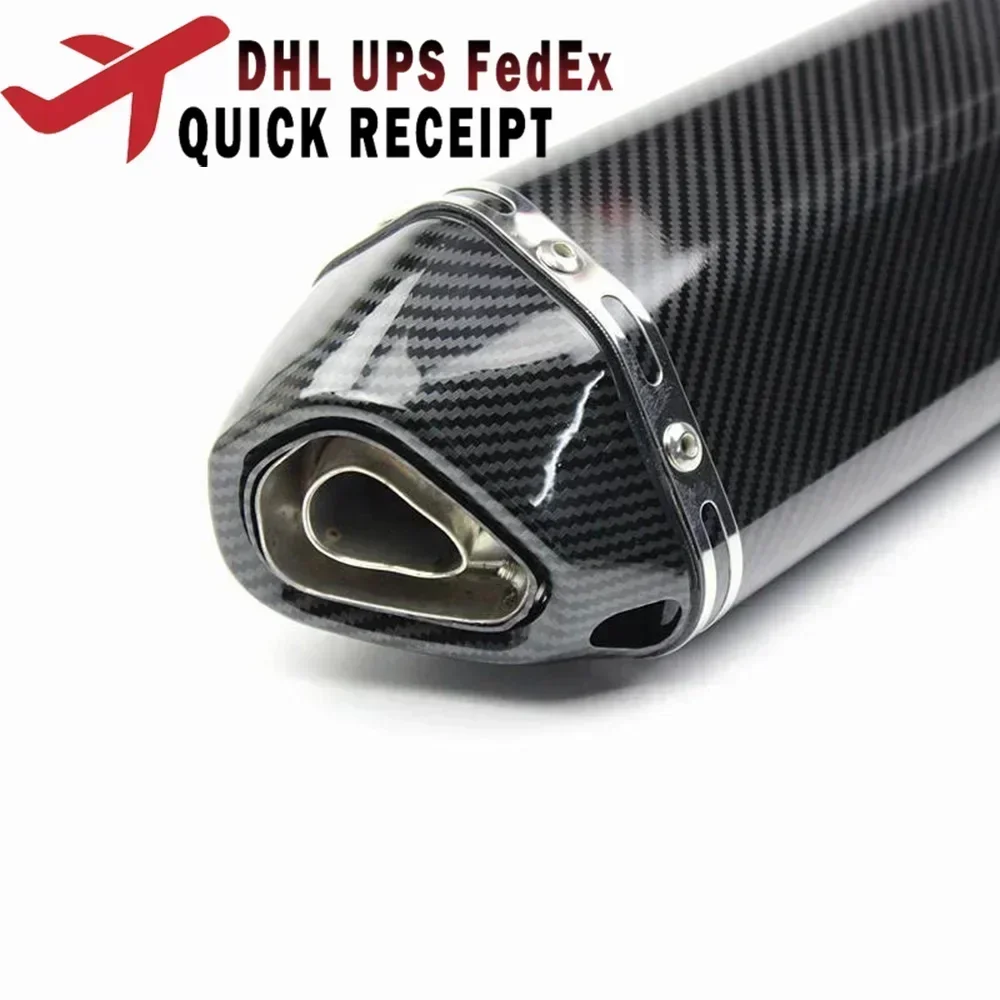 

51mm General Purpose Motorcycle Exhaust Muffler Racing Escape Ak Exhaust Motorcycle For Yamaha R6 Tmax 500 FZ6 CB400 Er6n CB650