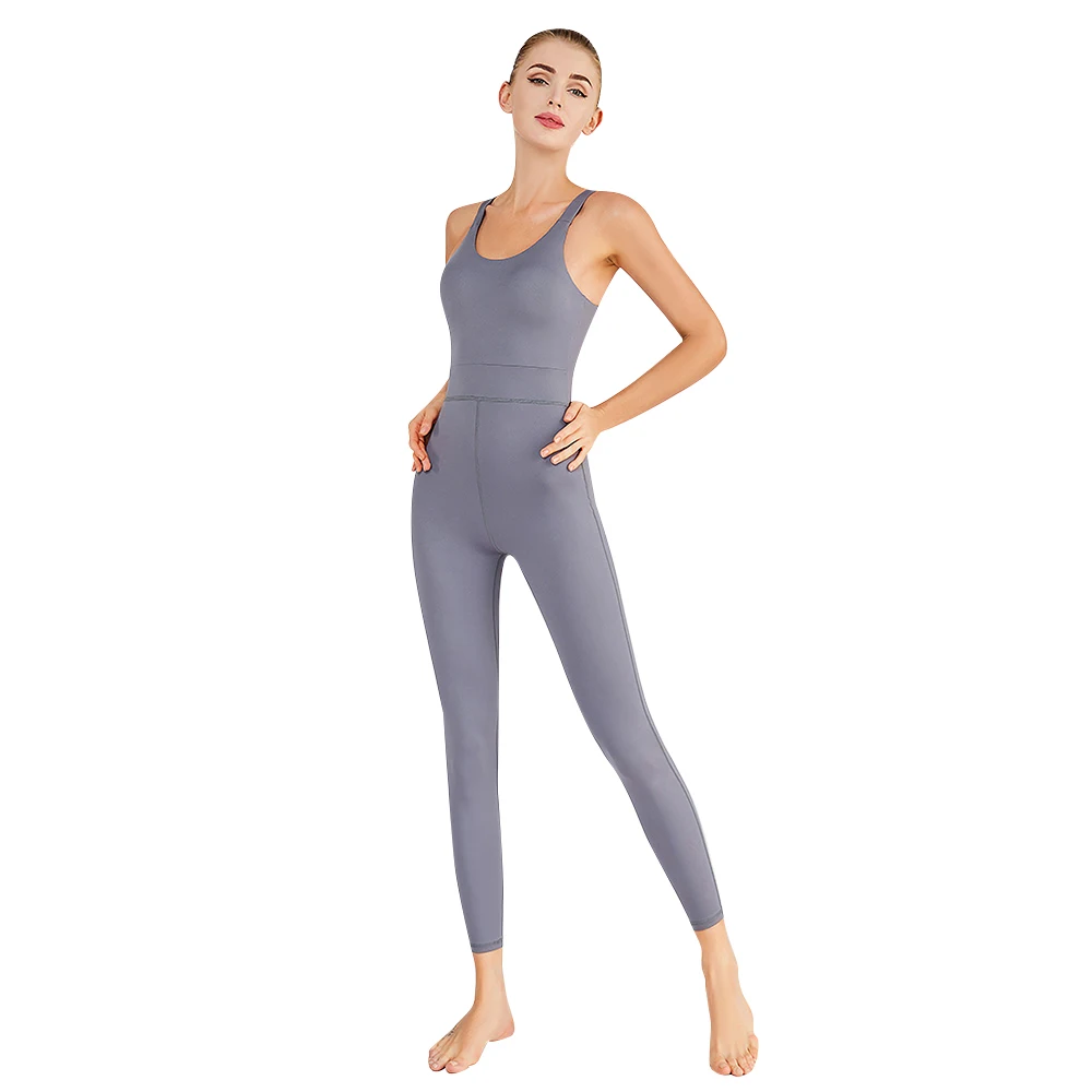 Fitness Romper i kombinezon Plus rozmiar Nylon Stretch Crosscriss odzież sportowa dla kobiet Aerial Yoga Running Gym Dance Workout