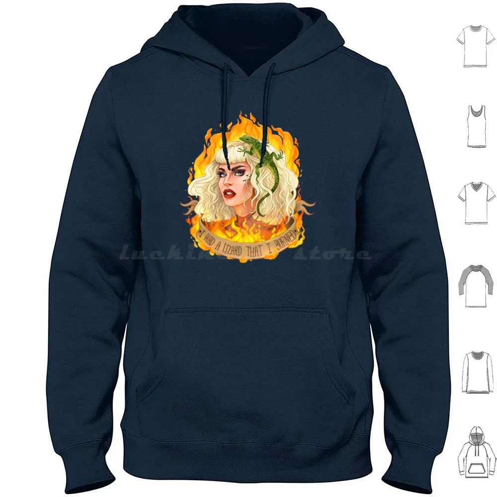 Katya Zamolodchikova , Lizard Arsonist Hoodie cotton Long Sleeve Katya Zamolodchikova Katya Drag Queen Drag Race