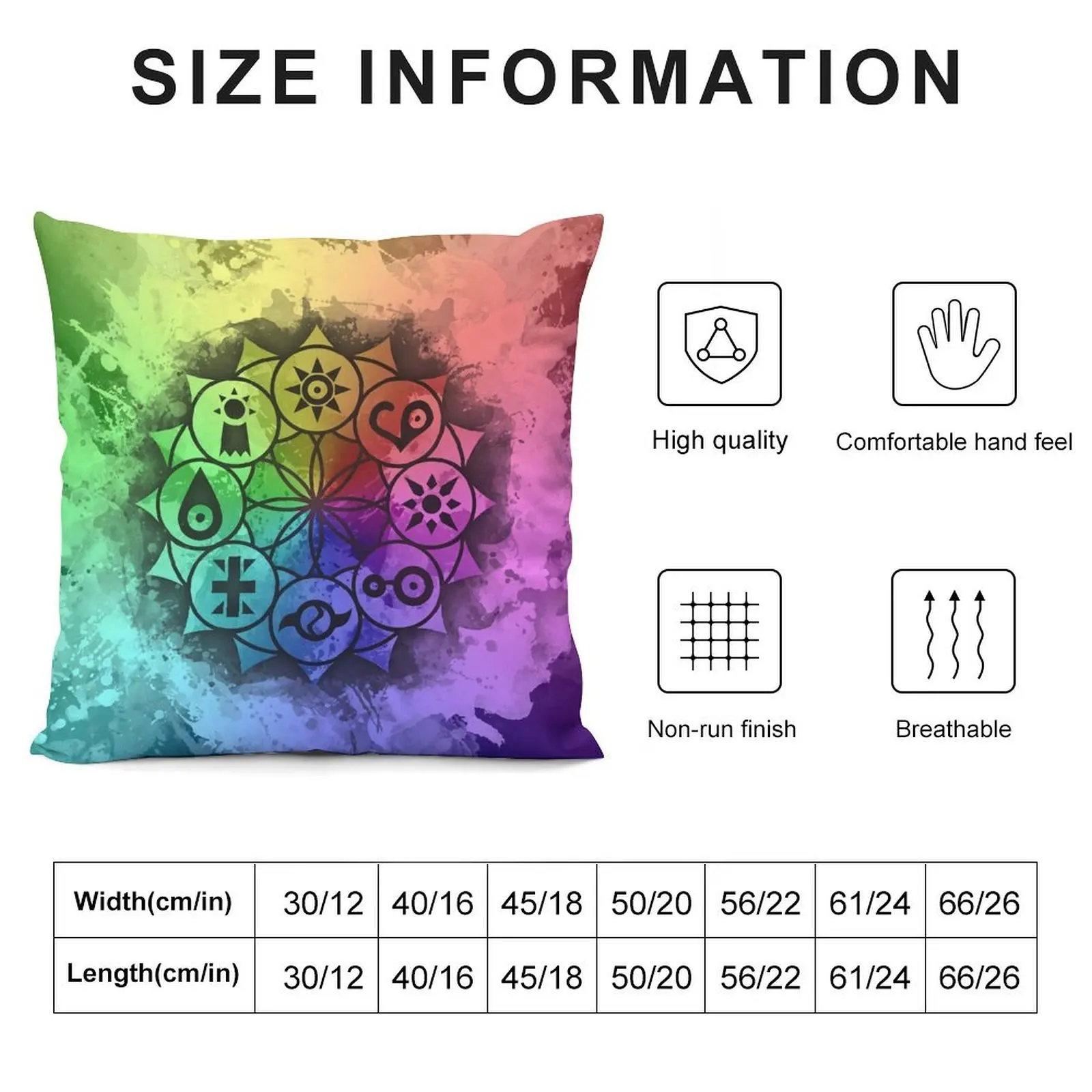 Digimon Mandala Paint Throw Pillow Decorative Pillow Covers For Sofa Embroidered Cushion Cover pillow