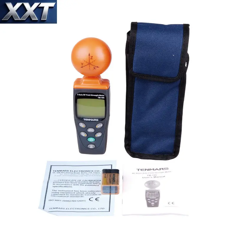 XXT XXT TENMARS TM-195 3-Axis RF Field Strength Meter High-frequency Electromagnetic Radiation Detector