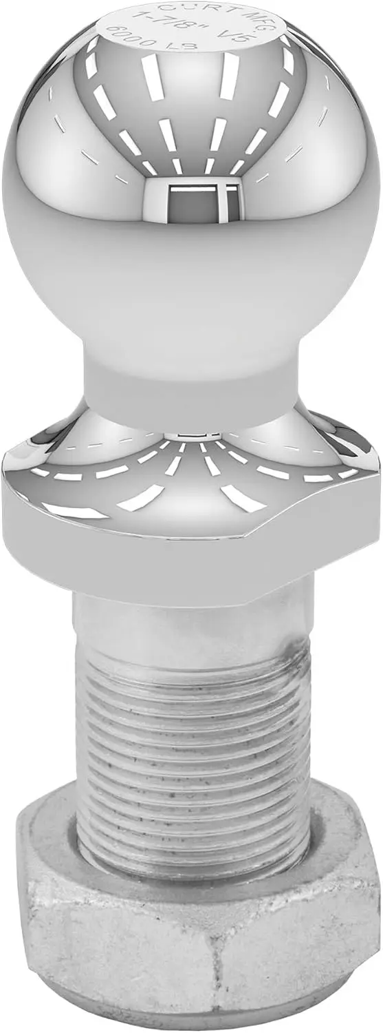 

48810 Replacement 1-7/8-Inch Pintle Hitch Ball, 6,000 lbs, 1-1/4-Inch Shank Diameter