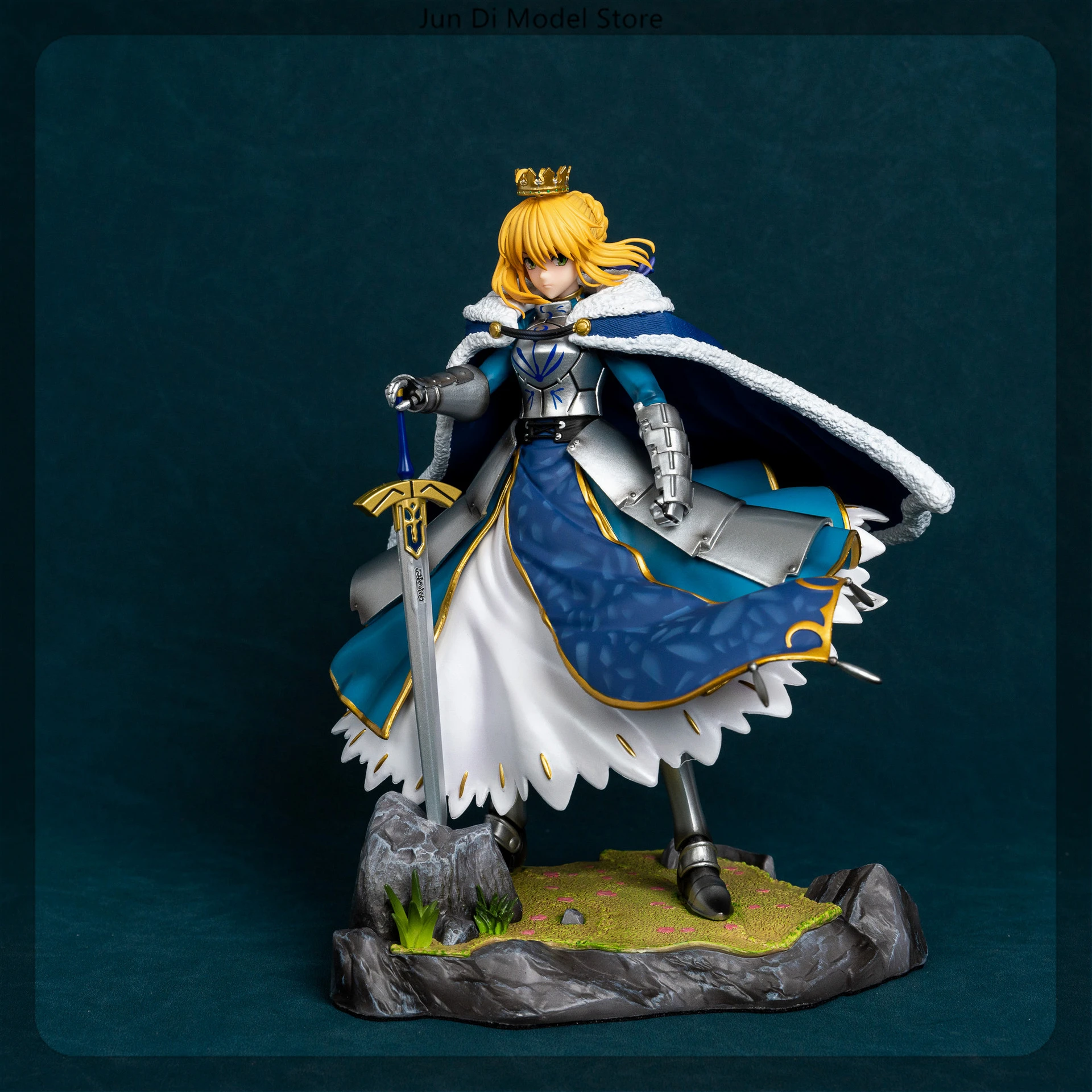 27cm Fate Grand Order Altria Pendragon Classic Clothes Game Girl Figure Model Statue Collection Desktop Decoration Ornament Toys