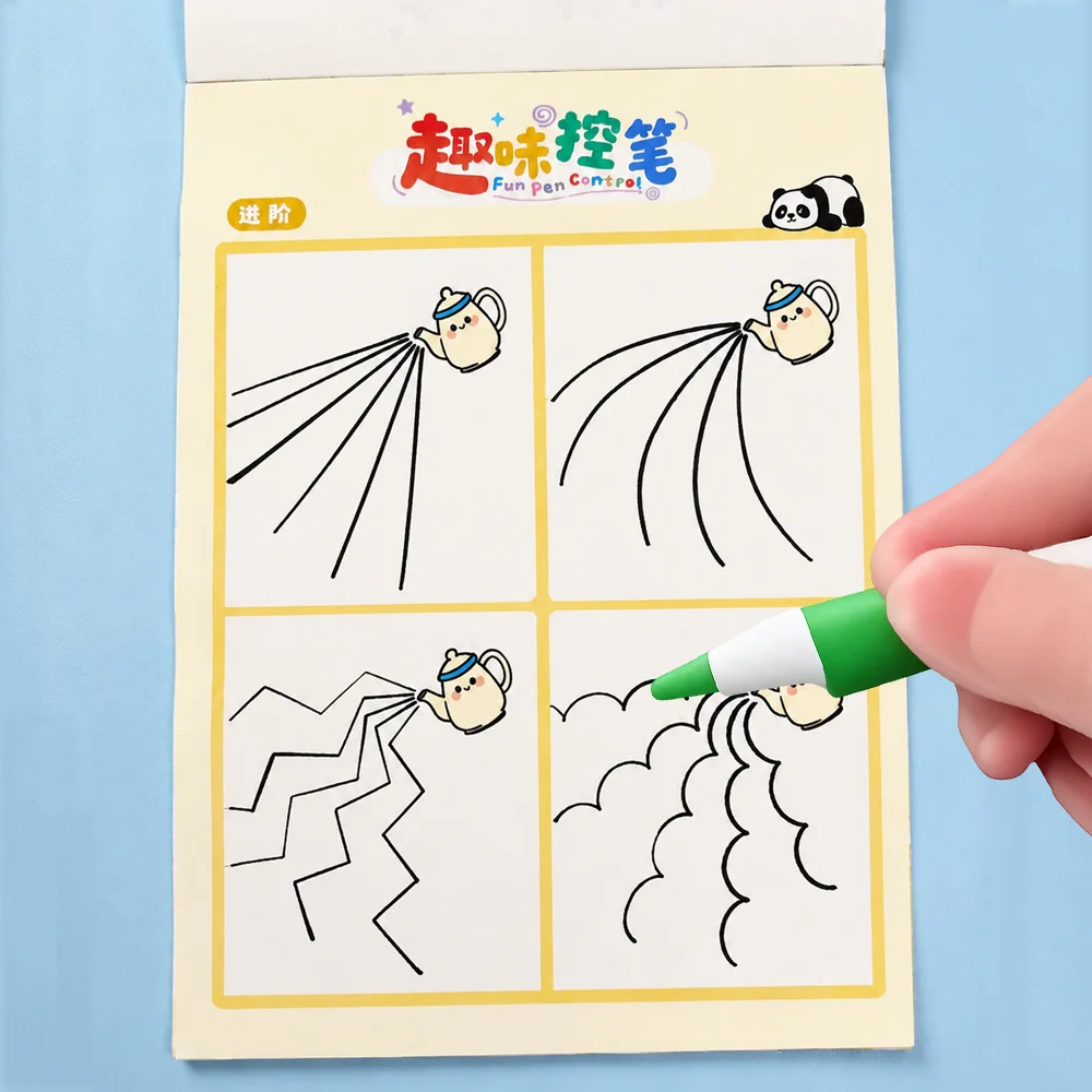 35-Page Kids Pen Control Practice Book Preschool Basic Line & Curve Tracing Workbook Early Learning Handwriting Readiness Book