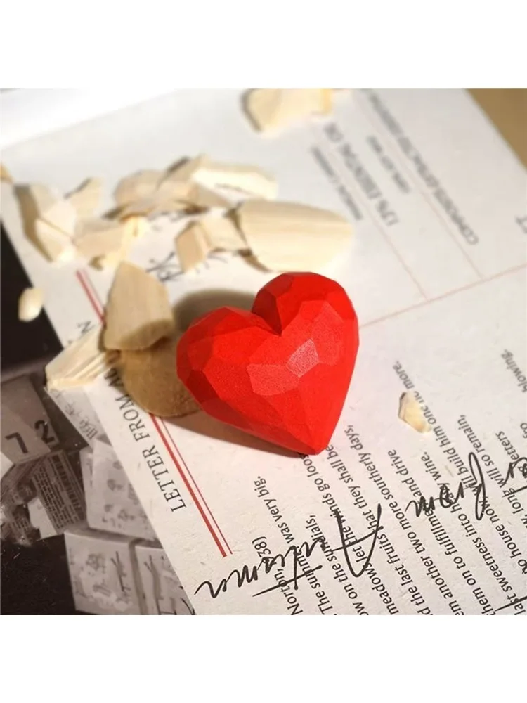 Handmade wood carving love gift keychain car hanging peach heart pendant pendant set meal