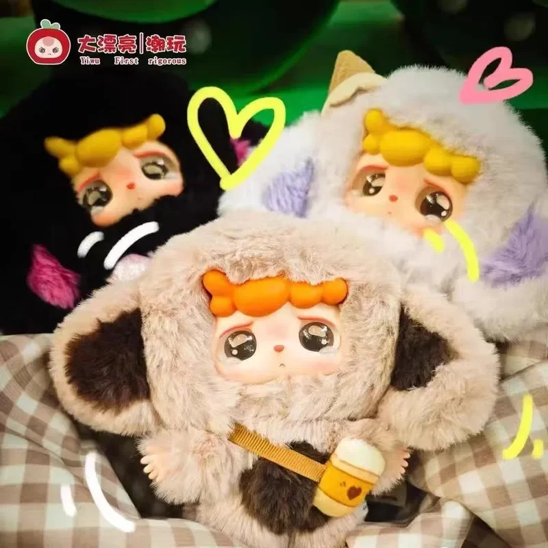 جديد 100% أصلي للأطفال ثلاثة مي توتو وحولا لا صندوق أعمى حقيبة قطيفة قلادة الحلي الزخرفية جمع الدمى هدية عيد ميلاد #4