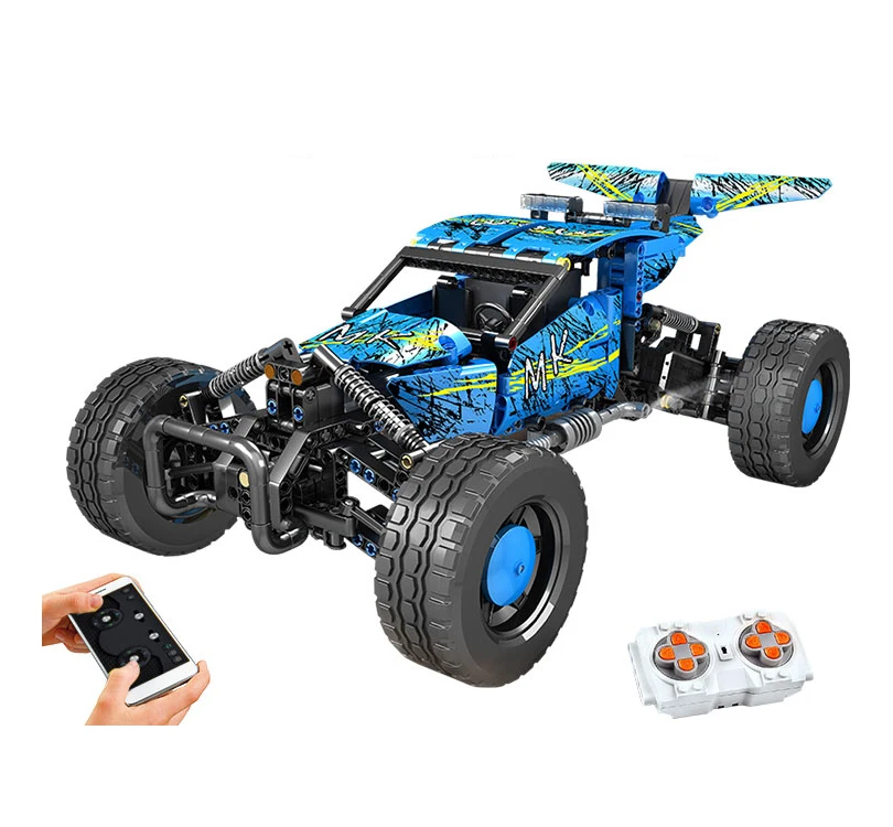 Mould King 18019 Hurricane Remote Control Toy bricks All Terrain Off-road Climbing Desert Drift Car Building Block for kids