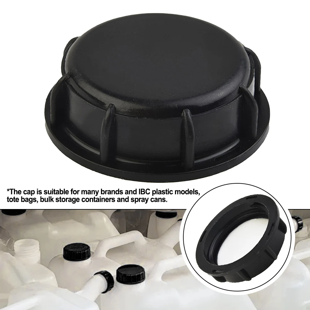 1000L IBC Water Tank Cover Lid Black Plastic Water Liquid Tank Cap 50mm Coarse Thread Nut Garden Irrigation Accessories