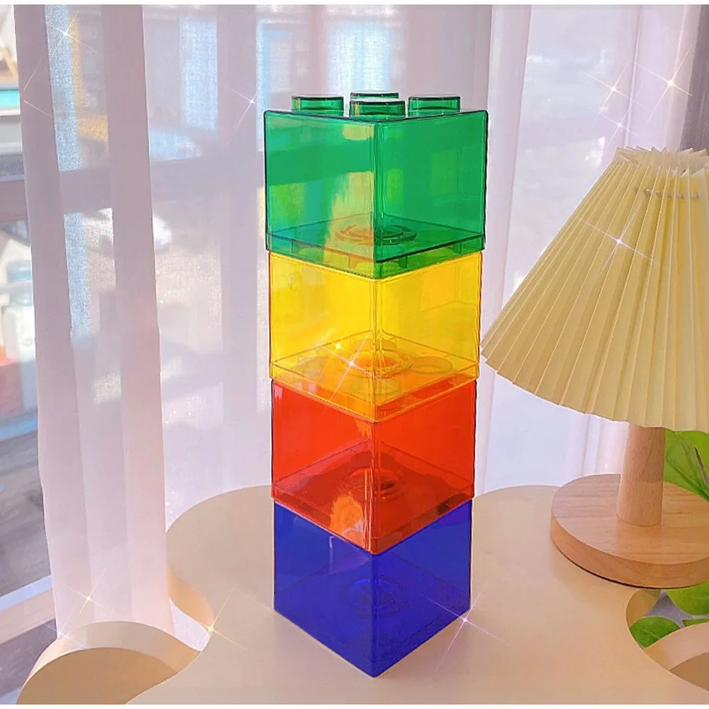 Colorful Home Decor Cash Piggy Bank  Gift Building Block Coin Box Storage Box Coin Bank Money Saving Box