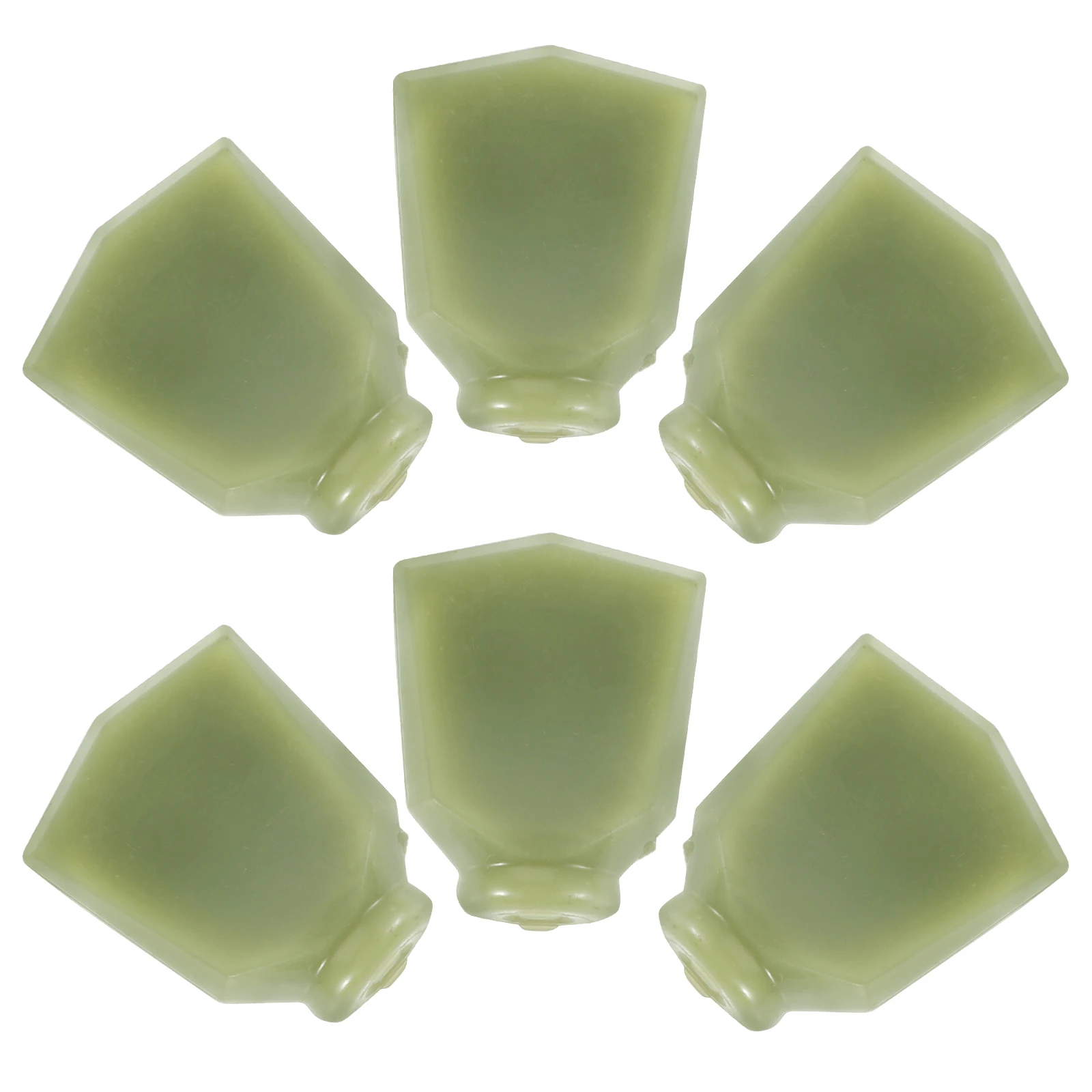 

6pcs Guitar Tuner Handles Electric Tuning Knobs Cap Olive Green Bass Control Knobs Guitar Accessories Peg Tuning Handles