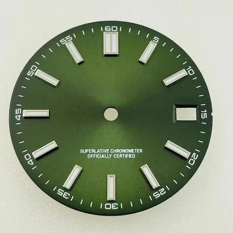 NH35 डायल S डायल 28.5 मिमी व्यास दिनांक बस कैलेंडर चमकदार सूर्य किरण NH35/36 मूवमेंट घड़ी संशोधन सहायक उपकरण के लिए फिट 10 best sales सेको लोगो - №6