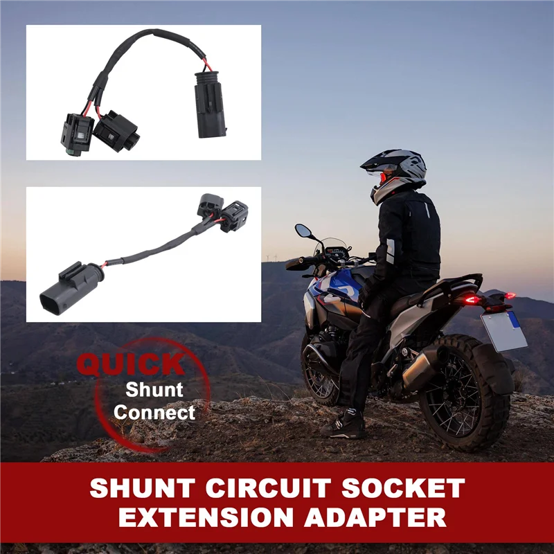 Motorcycle Quick Connect Cable Set Shunt Circuit Socket Extension Adapter For R1200GS R1250GS R 1200 1250 R RT R18
