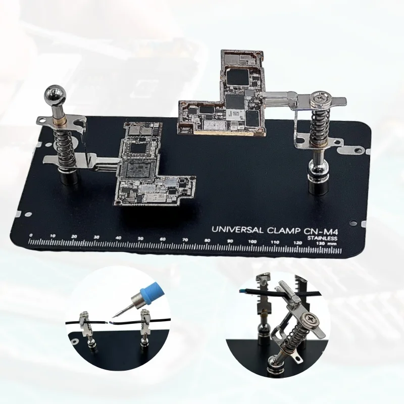 Clamp Universal PCB Holder Fixtute Circuit Board Electronic Repair Platform Soldering Tool Strong Magnetic Suction Spring