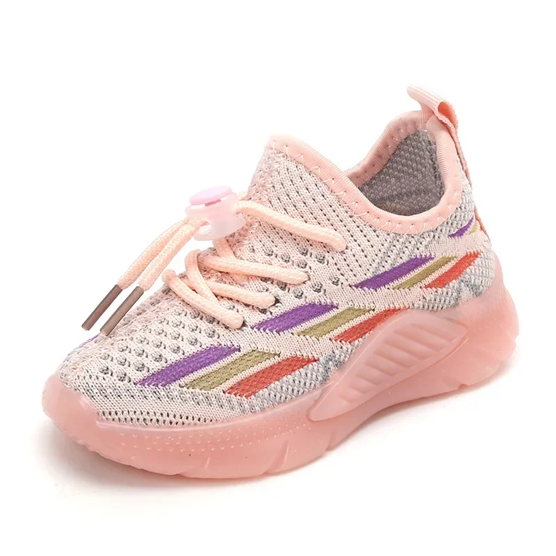 2024 Spring And Autumn New 1-7 Year Old Children's Sports Breathable Soft Sole Boys And Girls Walking Shoes