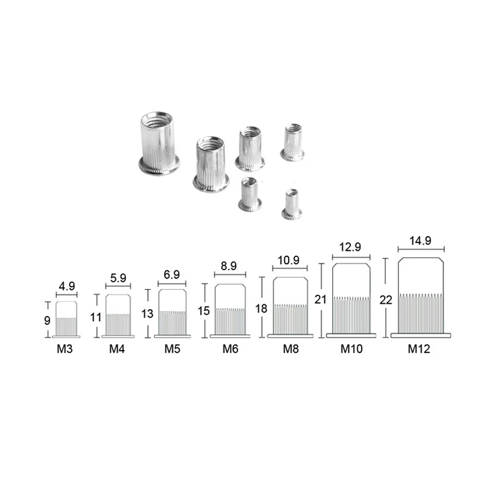 Kit di rivettatura manuale a risparmio di manodopera da 110 pezzi Set di strumenti di rivettatura professionale per rivetti manuali di alta qualità