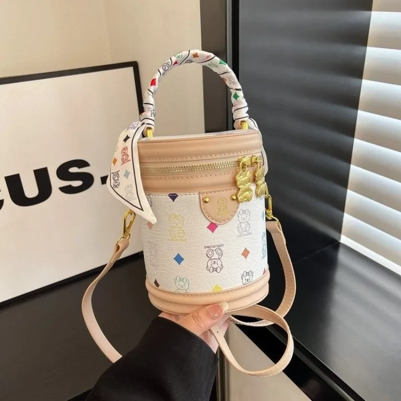Trendy Simple Vintage Designer Diaper Bags For Women Luxury Leather Large Capacity Elegant Crossbody Shoulder Bag High-End