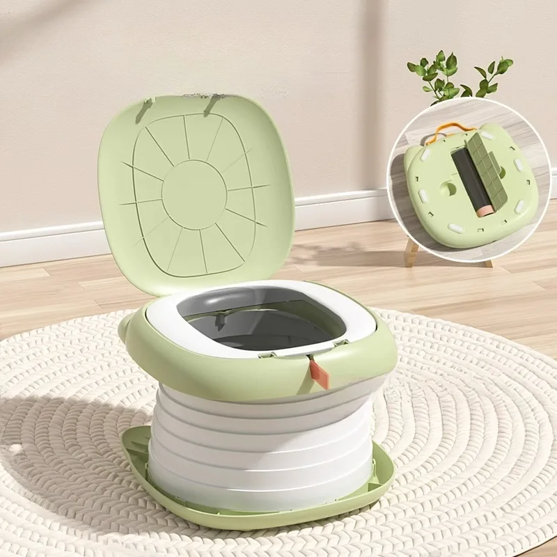 Portable Potty Portable Baby Toilet Potty Training Seat Folding Car Travel Potty for Boys Girls Outdoor Camping Kids Toilet