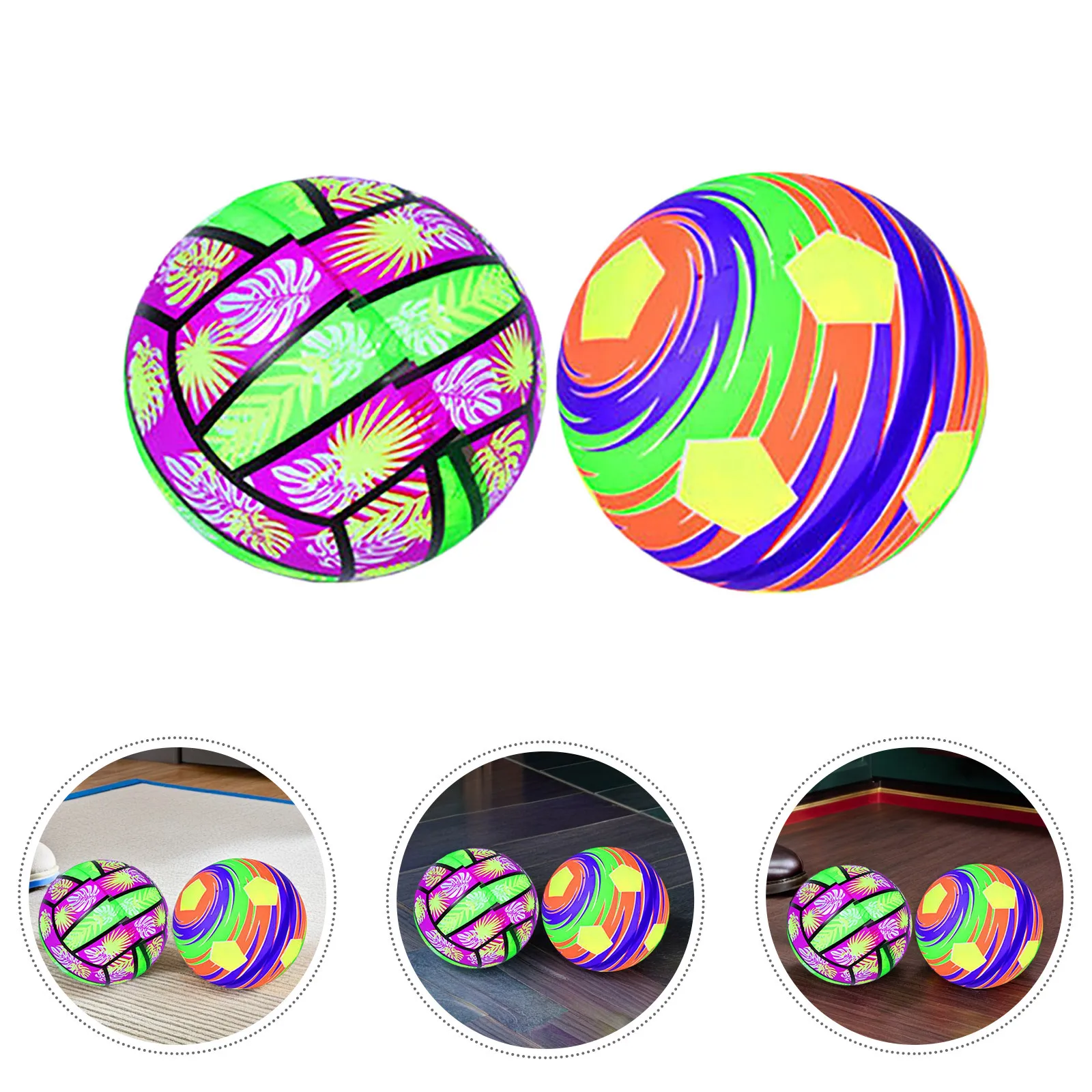 

2pcs Glowing Soccer Ball Creative Surface Design For Outdoor Training Sports Entertainment Small Football Boys Night Gift