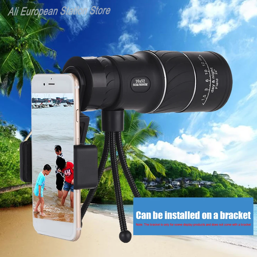 16X52 أحادي تلسكوب عدسة بصرية عالية الوضوح مفيد البصريات نطاق التركيز المزدوج التكبير 16X مجهر للصيد في الهواء الطلق مخيم #3