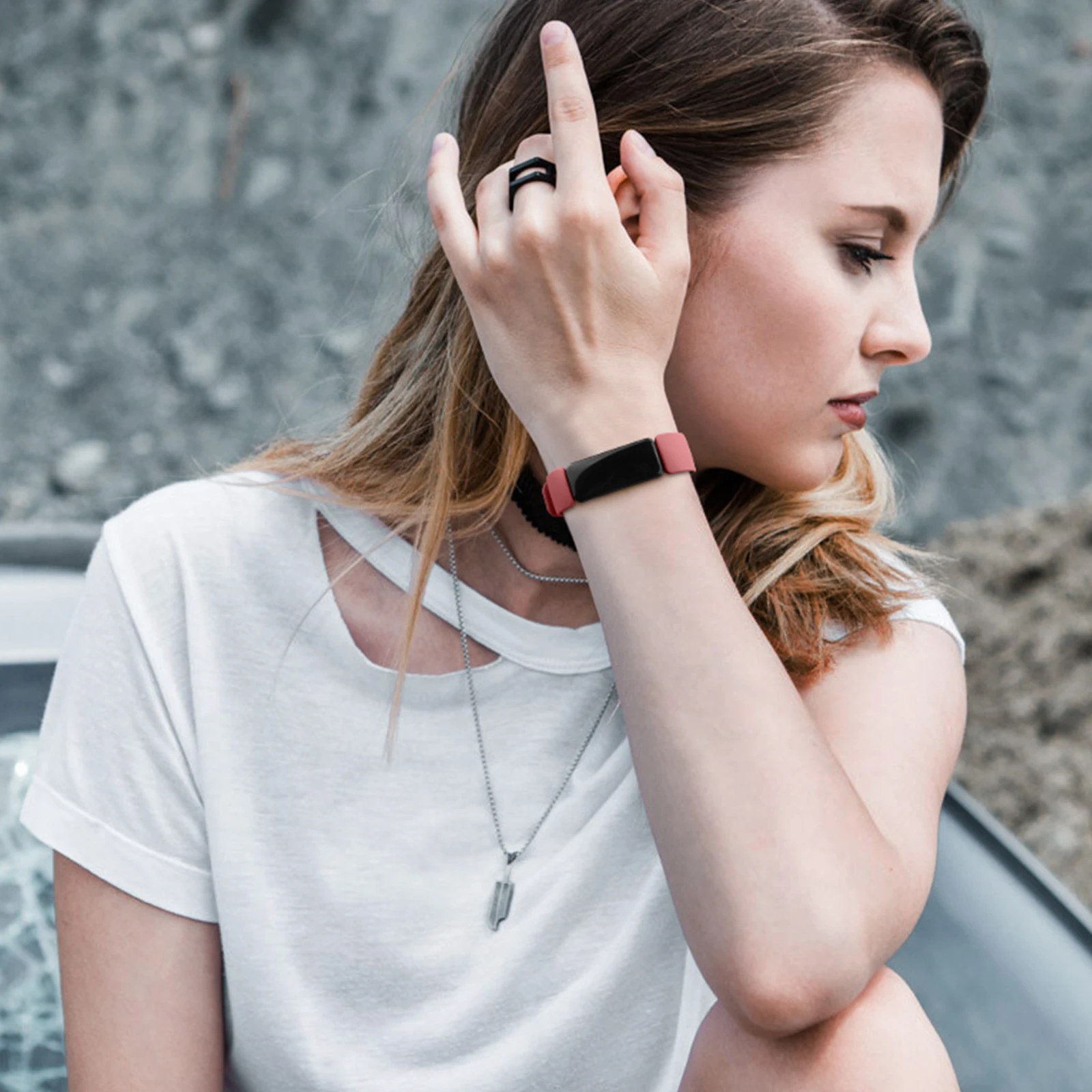 Horlogebandje Voor Fitbit Inspireren/Inspireren 2/Inspireren Hr Horlogeband Tpu Polsband Voor Fitbit Inspireren Ace 2 Band Armband Vervanging