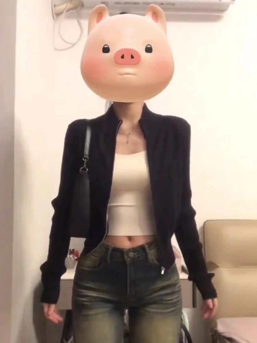 

Sweaters Jumpers Cardigans Womens Cotton Woman Short Sleeve Rock Alternative Lurex Thread Raw Hem Festival Concert Stage Holiday