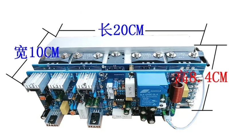 Mono 700W High Power 2SA1494 2SC3858 + TTA1943 TTC5200 Audio Tube Home Fever HIFI Audio Verstärkerplatine mit Kühler