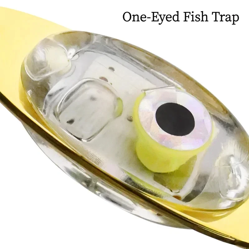 

5cm 10g Three Colours One-Eyed Fish Trap Electroluminescent LED Underwater Bait Lights Underwater Fish Collecting Lamp Fishing