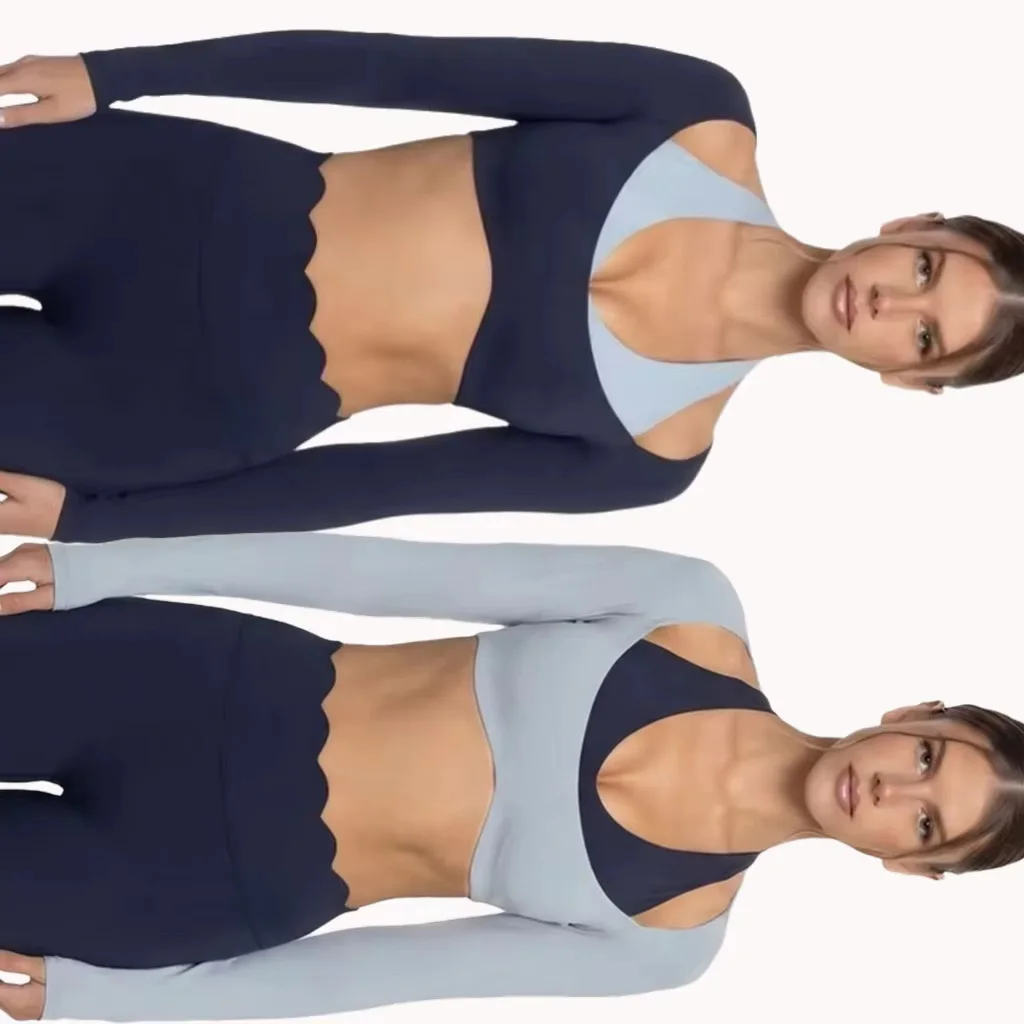 2026 New Sports Yoga Top Beauty Back Pilates Training Short Long Sleeve Halter Neck Women's Tracksuit Fitness Female Clothing