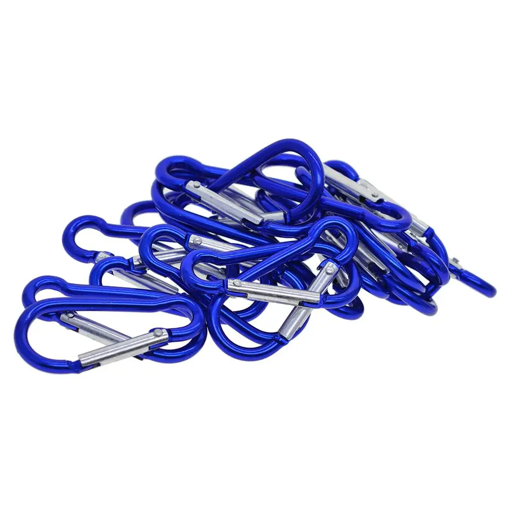 Versatile Aluminum Snap Hook Carabiner Key Chain Holder for Hiking Camping Travel Home Use