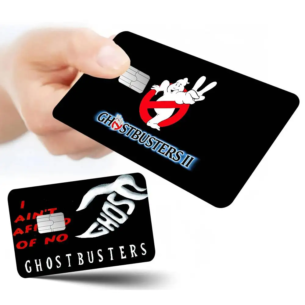Movie-G-Ghostbusters Anime Cartoon Sticker Film Skin for Credit Card Debit Bank Bus Card