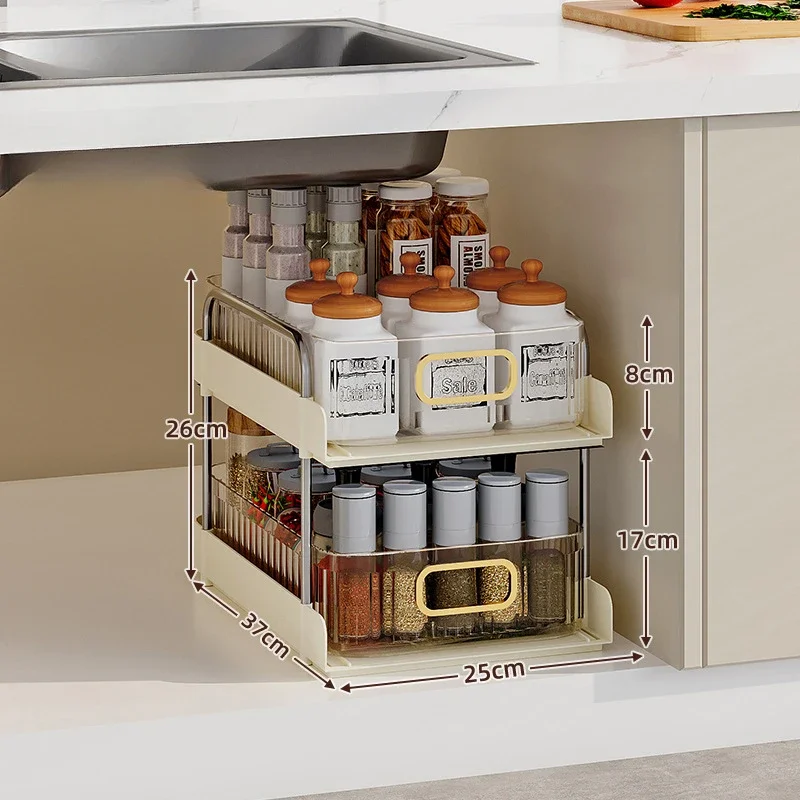 Kitchen accessories Useful Things for Home Cutlery Organizer & Organization Item Products Shelf Kitchen Spice Storage Rack