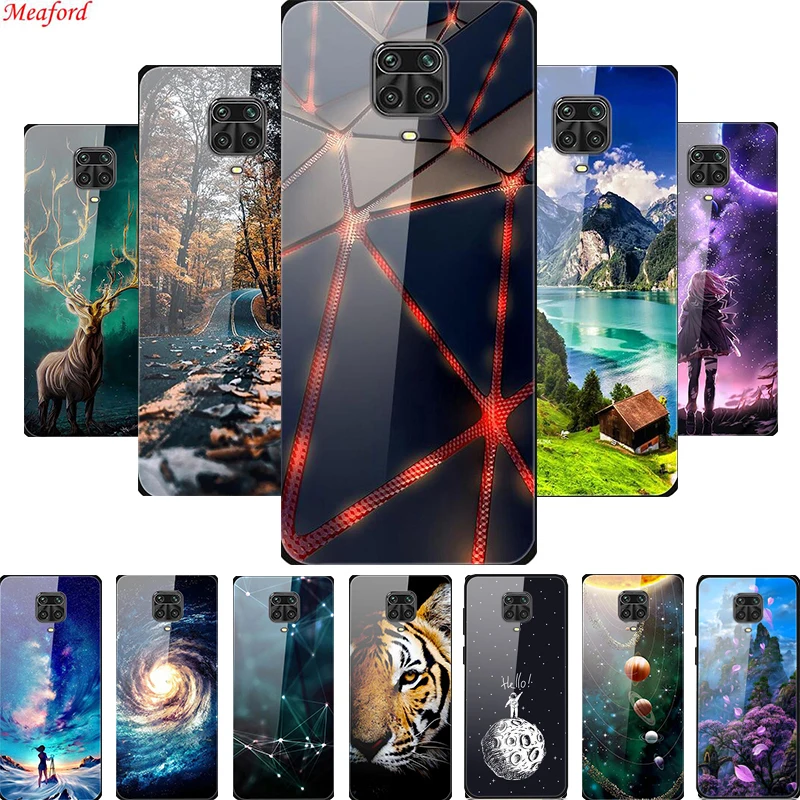 

Tempered Glass Case For Xiaomi Redmi Note 9 Pro Case Max Glass Back Cover For Xiaomi Redmi Note 9 Case 9s Redmi Note9 Pro Cases