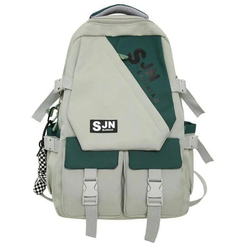 Casual Backpack Men\'s Schoolbag Female Student Fashion Junior High School Students High School Students Large Capacity Backpacks