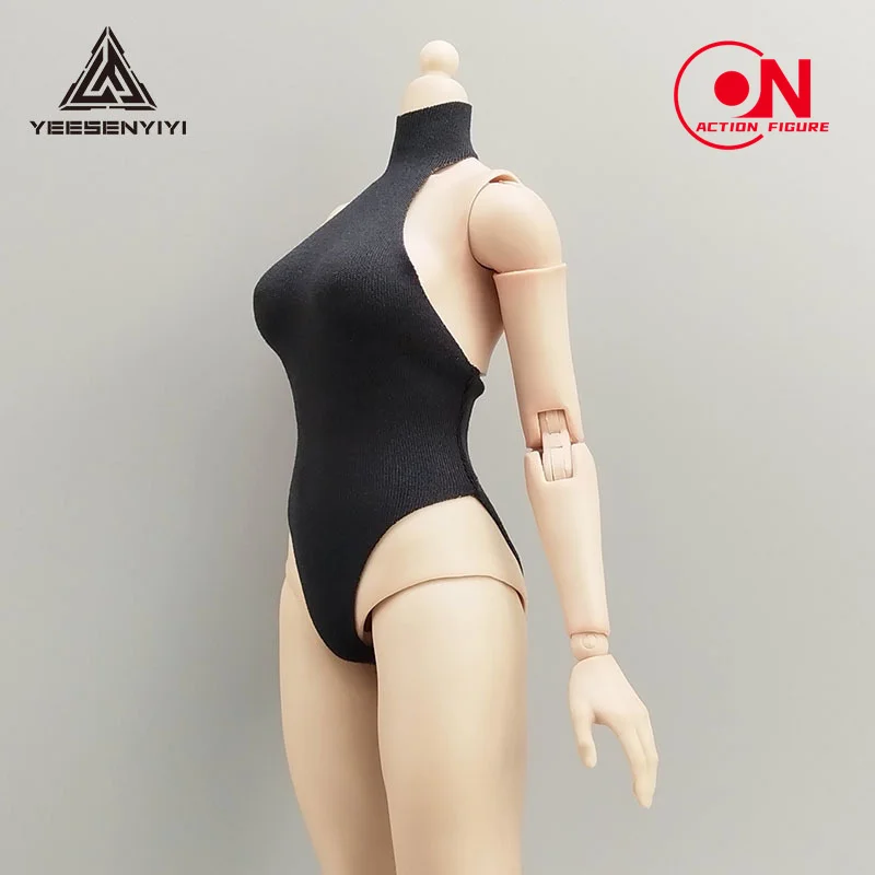 1/6 Scale Sexy High-neck Fitted Backless Short Dress Clothing Model Fit 12'' Female Action Figure Body doll