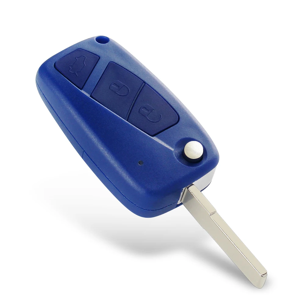 KEYYOU 2/3 Buttons Flip Remote Key FOB Case Shell For FIAT Iveco Punto Ducato Stilo Panda Idea Doblo Bravo Fob switchblade key