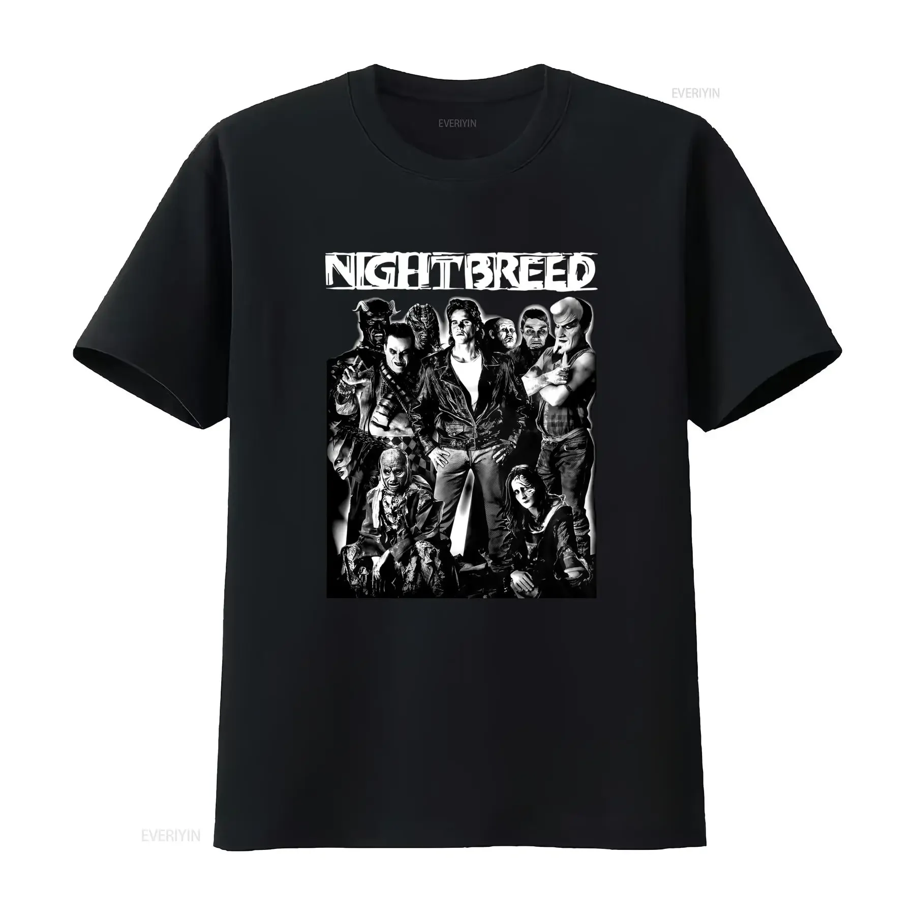 Death Is Coming Nightbreed T Shirt Girocollo casual tessuto leggermente elasticizzato vestibilità regolare motivo vintage