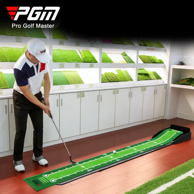 

PGM 3M Черный пластиковый каркас Крытый коврик для гольфа с возвратом мяча-ковриком