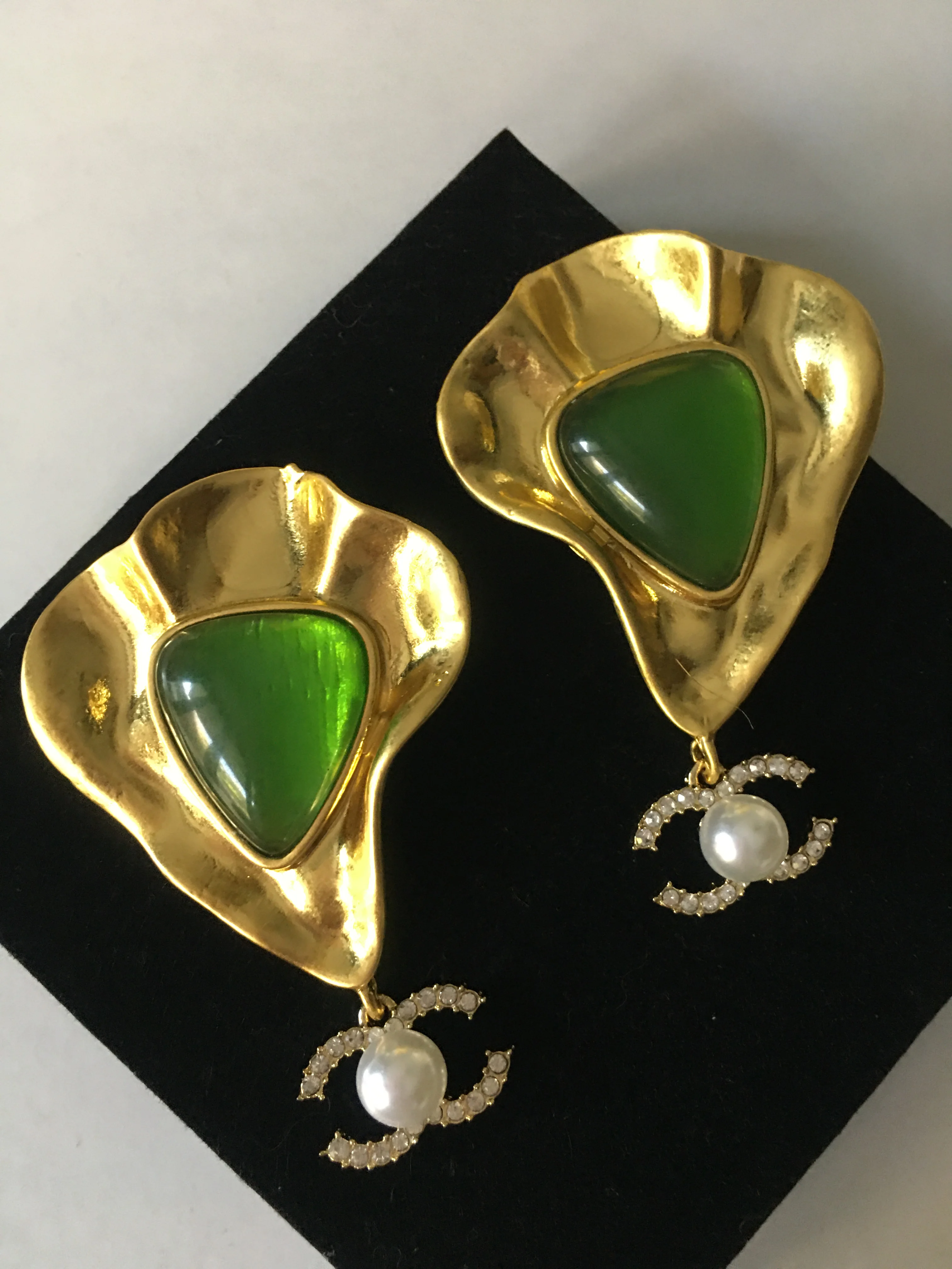 4*6.5cm شعبية الفرنسية الرجعية مزاجه الفاخرة تصميم الشعور هندسية الشكل قلادة الأقراط المألوف الملكة نمط القرط