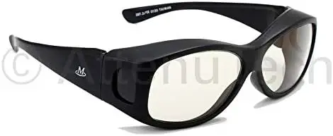 Imagem -02 - Microlux pb Eyewear Black Fit Óculos Over Frame 75 Milímetros pb Chumbo Lentes