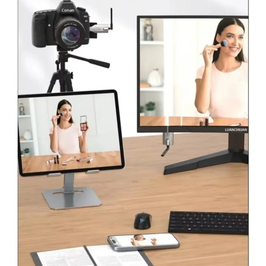 Transmetteur et récepteur vidéo de Transmission sans fil 100M, adaptateur d'extension Compatible HDMI, miroir d'écran pour caméra PC vers TV