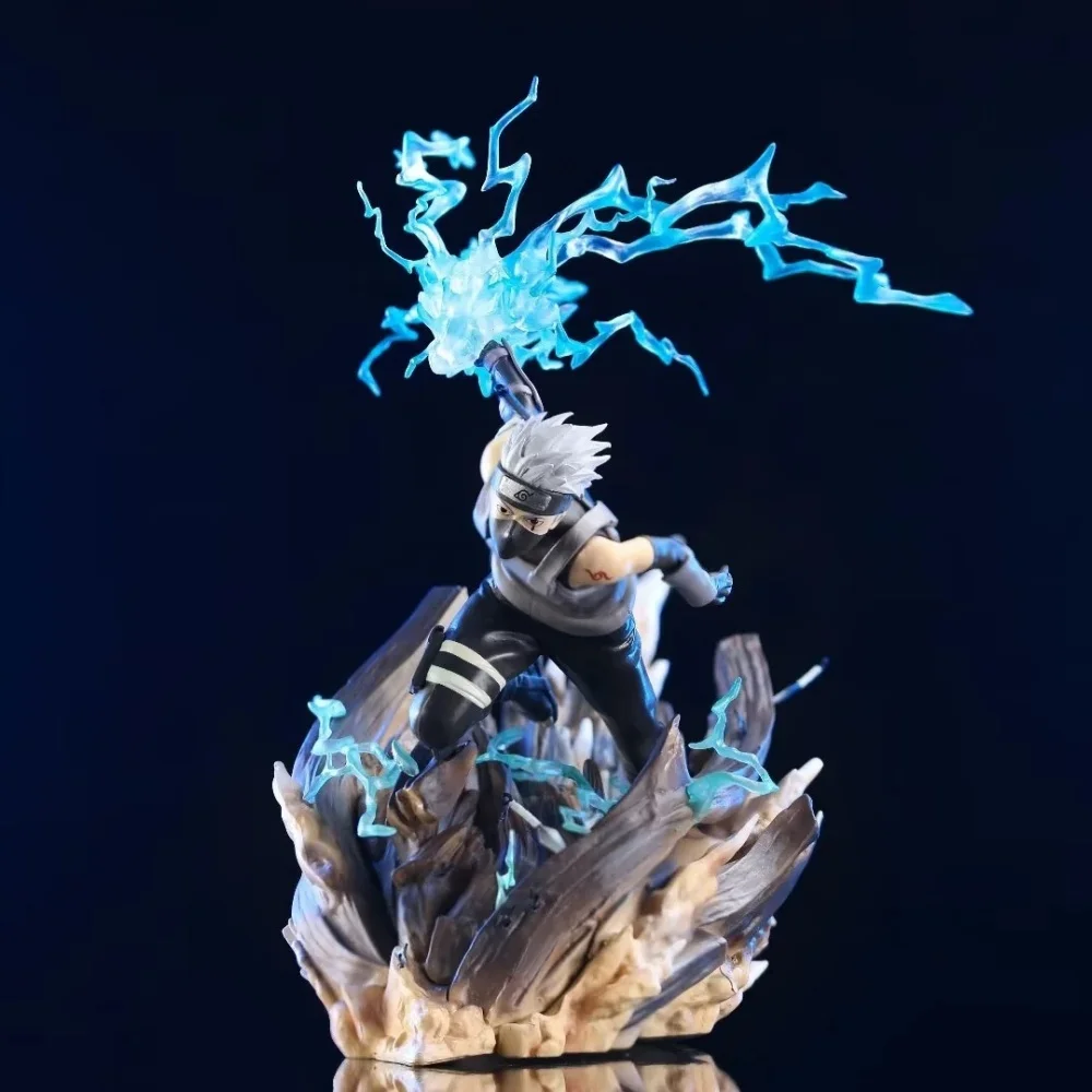 

Anime Naruto Hatake Kakashi GK Raikiri Anbu PVC Action Figure Collectible Model Doll Toy 27CM