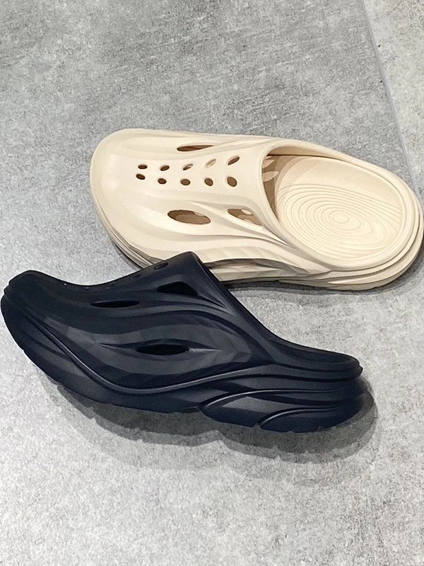 Summer Outdoor Unisex Thick Bottom Headed Slippers Sporty Slip-On Sandals Men's Casual EVA Injection Moulding Anti-Slip