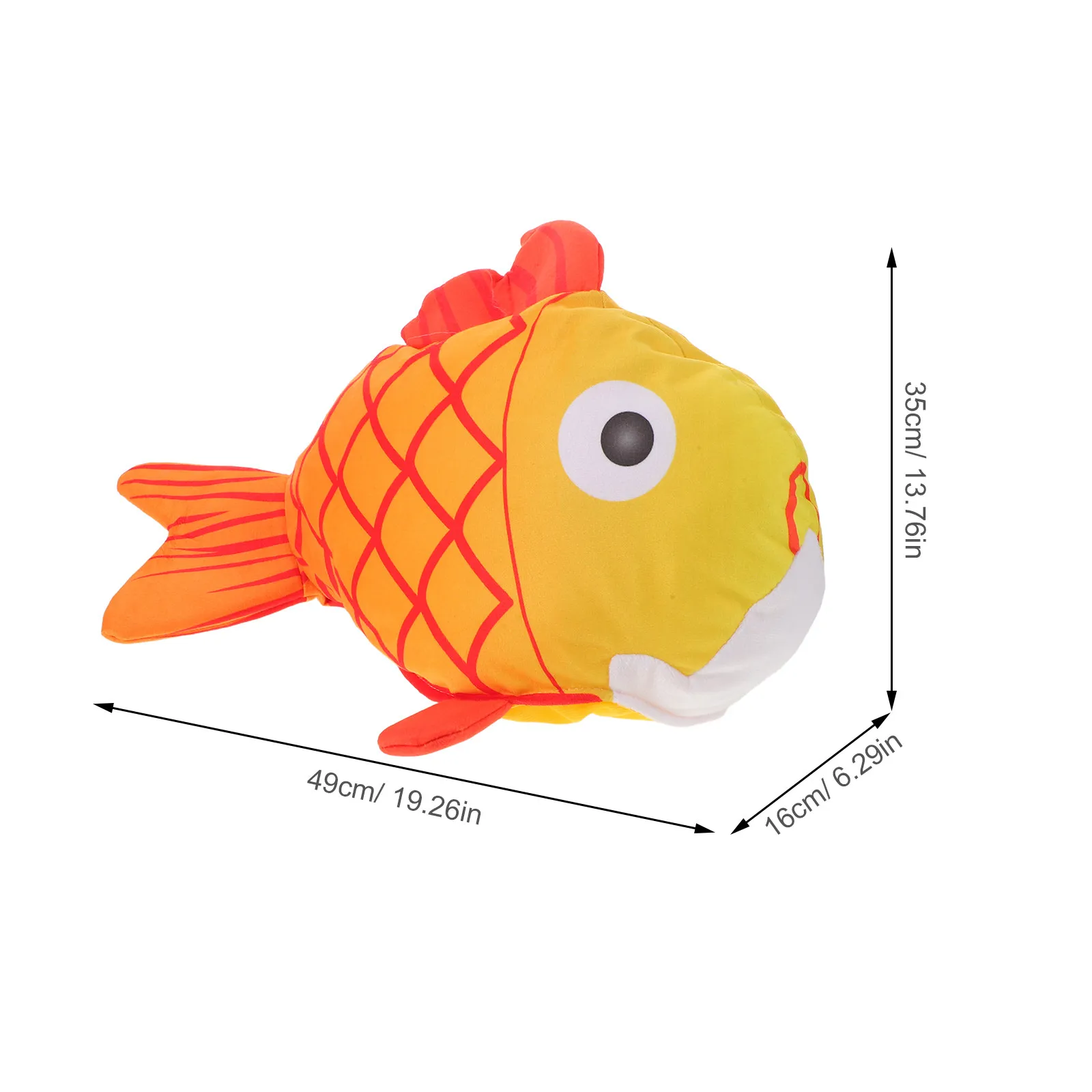 Urocza czapka w kształcie ryby Koi, wygodny, kreskówkowy kapelusz z motywem życia morskiego na cosplay, karnawał, imprezę, Halloween, przebranie, nowatorski kostium zwierzęcy.